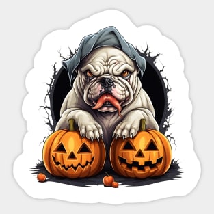 Halloween Bulldog #4 Sticker